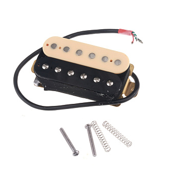 Musiclily M433 - звукосниматель хамбакер, нековый(neck), кремовый/черный Musiclily M433 - звукосниматель хамбакер, нековый(neck), кремовый/черный