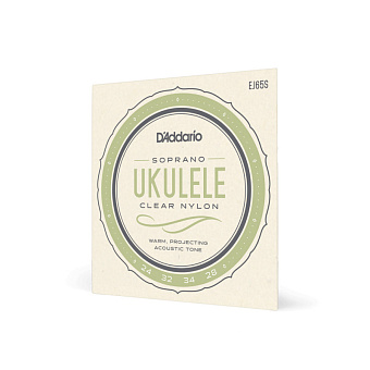 D'Addario EJ65S Pro-Arte Custom Extruded Комплект струн для укулеле сопрано D'Addario EJ65S Pro-Arte Custom Extruded Комплект струн для укулеле сопрано