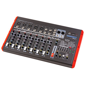 ZTX audio Mix 5.2.Fx - микшерный пульт 5 моно, 2 стерео канала, MP3/SD/DSP/BT ZTX audio Mix 5.2.Fx - микшерный пульт 5 моно, 2 стерео канала, MP3/SD/DSP/BT