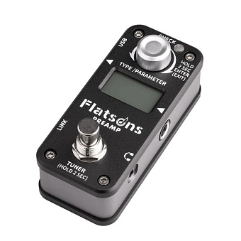 Flatsons FPR1 Preamp black - педаль эффектов Flatsons FPR1 Preamp black - педаль эффектов