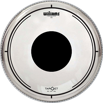 WILLIAMS DT2-7MIL-12 Double Ply Clear Oil Target Dot Series 12", 7-MILДвухслойный пластик для тома WILLIAMS DT2-7MIL-12 Double Ply Clear Oil Target Dot Series 12", 7-MILДвухслойный пластик для тома