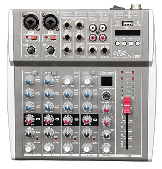 SVS Audiotechnik mixers AM-6 DSP Микшерный пульт аналоговый, 6-канальный SVS Audiotechnik mixers AM-6 DSP Микшерный пульт аналоговый, 6-канальный
