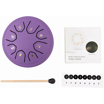 BEE DF1113 PURPLE - Барабан язычковый Глюкофон BEE DF1113 PURPLE - Барабан язычковый Глюкофон