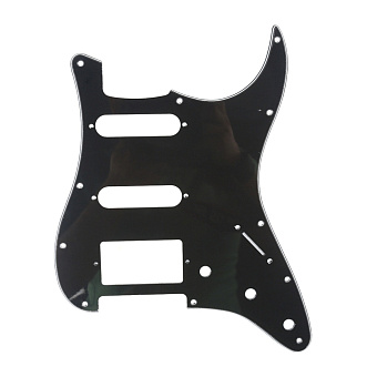 Musiclily MX0311 - пикгард для электрогитары Fender Stratocaster, 3 слоя, черная Musiclily MX0311 - пикгард для электрогитары Fender Stratocaster, 3 слоя, черная