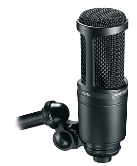 Audio-technica AT2020 Микрофон студийный конденсаторый кардиоидный с большой диафрагмой Audio-technica AT2020 Микрофон студийный конденсаторый кардиоидный с большой диафрагмой