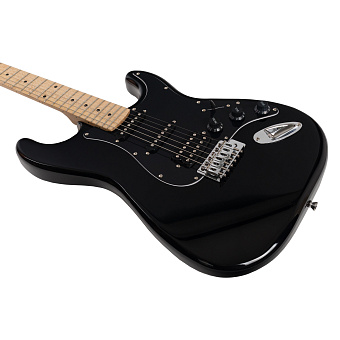ROCKDALE Stars Plus HSS Maple Black Электрогитара, форма корпуса стратокастер, цвет черный. ROCKDALE Stars Plus HSS Maple Black Электрогитара, форма корпуса стратокастер, цвет черный.