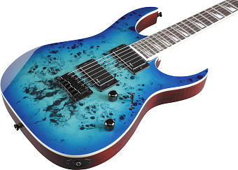 IBANEZ GRGR221PA-AQB - электрогитара, Superstrat, HH, цвет - голубой и чёрный
