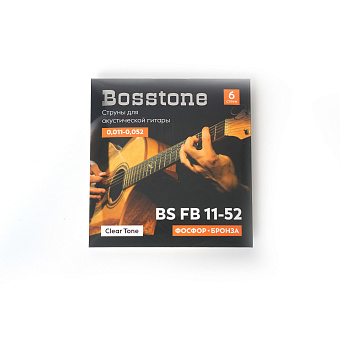 Bosstone Clear Tone BS FB11-52 - струны для акустической гитары фосфор бронза калибр 0,011-0,052 Bosstone Clear Tone BS FB11-52 - струны для акустической гитары фосфор бронза калибр 0,011-0,052