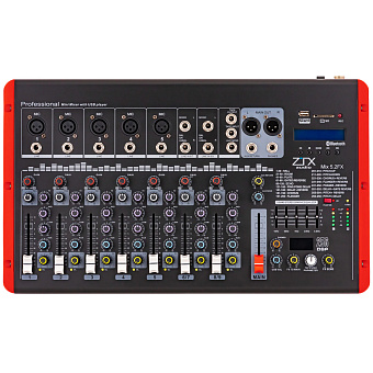 ZTX audio Mix 5.2.Fx - микшерный пульт 5 моно, 2 стерео канала, MP3/SD/DSP/BT ZTX audio Mix 5.2.Fx - микшерный пульт 5 моно, 2 стерео канала, MP3/SD/DSP/BT