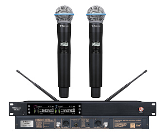 Don Music WM-200A - радиосистема двухканальная с двумя ручными микрофонами Don Music WM-200A - радиосистема двухканальная с двумя ручными микрофонами