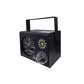 Led Star MA-E009A Эффект светодиодный 4 в 1: волшебный шар, гобо, стробоскоп, лазер красный/зеленый Led Star MA-E009A Эффект светодиодный 4 в 1: волшебный шар, гобо, стробоскоп, лазер красный/зеленый