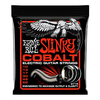 Ernie Ball 2715 струны для электрогитары (10-13-17-30-42-52), навивка никель\кобальт Ernie Ball 2715 струны для электрогитары (10-13-17-30-42-52), навивка никель\кобальт