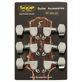 SQOE QZ-QFB-03 комплект колковой механики для акустической гитары SQOE QZ-QFB-03 комплект колковой механики для акустической гитары