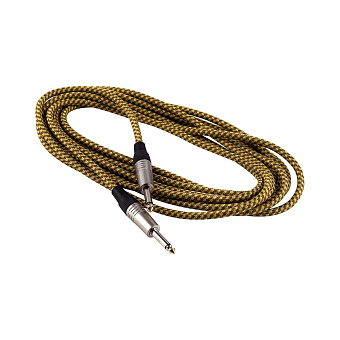 Rockcable RCL 30203 TC D/ GOLD Инструментальный кабель, джек-джек, 3 метра, в оплётке Rockcable RCL 30203 TC D/ GOLD Инструментальный кабель, джек-джек, 3 метра, в оплётке
