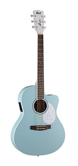 Cort Jade-Classic-SKOP Jade Series Электро-акустическая гитара, голубая Cort Jade-Classic-SKOP Jade Series Электро-акустическая гитара, голубая