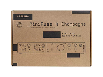 Arturia MiniFuse 4 Champagne - аудио интерфейс USB Arturia MiniFuse 4 Champagne - аудио интерфейс USB