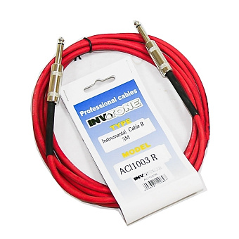 Invotone ACI1003R - инструментальный кабель красный Invotone ACI1003R - инструментальный кабель красный