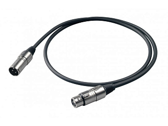 Proel BULK250LU1 - микрофонный кабель, XLR (папа) <-> XLR (мама), 1м Proel BULK250LU1 - микрофонный кабель, XLR (папа) <-> XLR (мама), 1м