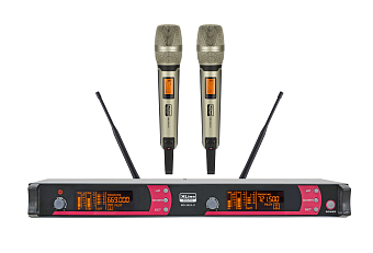 XLine MD-262A-D Радиосистема двухканальная c двумя ручными передатчиками, Китай