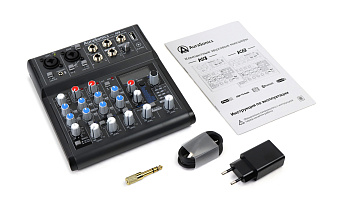 AuraSonics K4 - компактный микшерный пульт 2 мик.+1 лин.стерео+FXстерео+дополнительный стереоканал с AuraSonics K4 - компактный микшерный пульт 2 мик.+1 лин.стерео+FXстерео+дополнительный стереоканал с