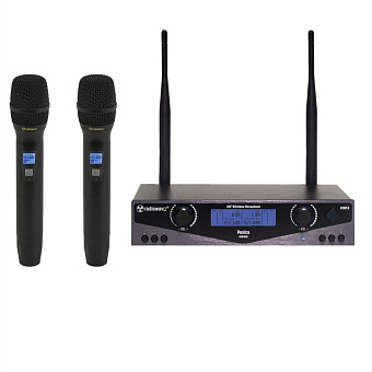 Radiowave UHM-802 радиосистема с 2 ручным микрофоном с выборной частотой Radiowave UHM-802 радиосистема с 2 ручным микрофоном с выборной частотой