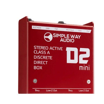 Simple way Audio D2mini Активный DI-Box, двухканальный Simple way Audio D2mini Активный DI-Box, двухканальный