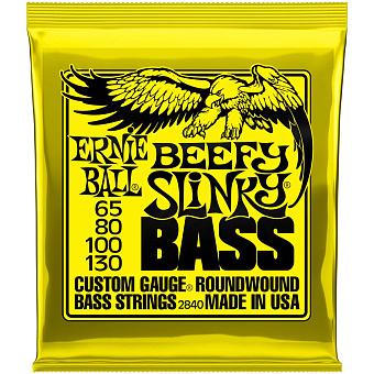 ERNIE BALL 2840 Nickel Wound Slinky Beefy 65-130 - Струны для бас-гитары ERNIE BALL 2840 Nickel Wound Slinky Beefy 65-130 - Струны для бас-гитары