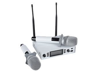 Axelvox DX800SW - микрофонная радиосистема с 2 ручными микрофонами Axelvox DX800SW - микрофонная радиосистема с 2 ручными микрофонами