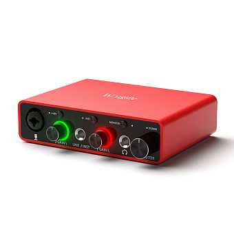 Wrugste GV-AR001B Аудиоинтерфейс USB, 2 входа (XLR + Jack) / 2 выхода Wrugste GV-AR001B Аудиоинтерфейс USB, 2 входа (XLR + Jack) / 2 выхода