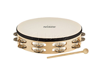 Nino Percussion NINO26 Тамбурин 10", два ряда бубенцов Nino Percussion NINO26 Тамбурин 10", два ряда бубенцов