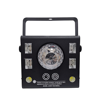 Led Star MA-E007A Эффект светодиодный, 4в1, волшебный шар, УФ, стробоскоп, лазер красный/зеленый Led Star MA-E007A Эффект светодиодный, 4в1, волшебный шар, УФ, стробоскоп, лазер красный/зеленый