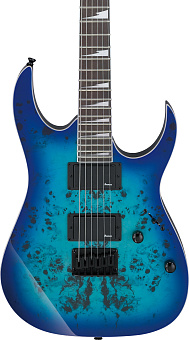 IBANEZ GRGR221PA-AQB - электрогитара, Superstrat, HH, цвет - голубой и чёрный