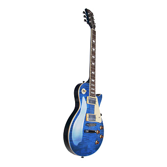 REDHILL LPX200 TBL - электрогитара, Les Paul, H+H, клен/окоуме, цвет прозрачный голубой REDHILL LPX200 TBL - электрогитара, Les Paul, H+H, клен/окоуме, цвет прозрачный голубой
