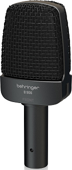 BEHRINGER B 906 - динамический микрофон с переключателем: НЧ фильтр, подъем ВЧ, линейная АЧХ BEHRINGER B 906 - динамический микрофон с переключателем: НЧ фильтр, подъем ВЧ, линейная АЧХ