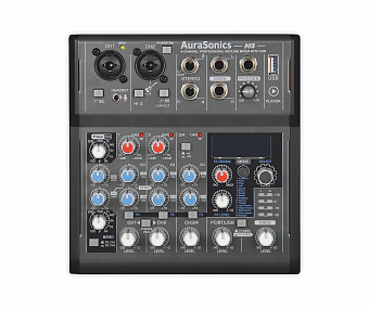 AuraSonics K4 - компактный микшерный пульт 2 мик.+1 лин.стерео+FXстерео+дополнительный стереоканал с AuraSonics K4 - компактный микшерный пульт 2 мик.+1 лин.стерео+FXстерео+дополнительный стереоканал с