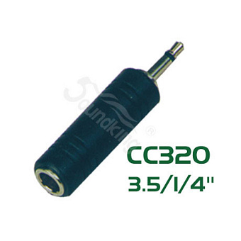 SOUNDKING CC320 - переходник (разъем переходной) 3,5мм, моно, штекер - 6,35мм SOUNDKING CC320 - переходник (разъем переходной) 3,5мм, моно, штекер - 6,35мм
