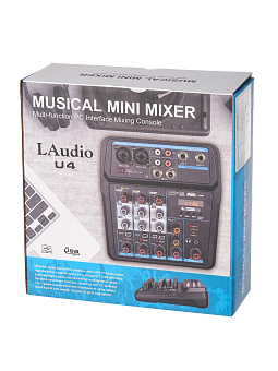LAudio U4 Микшерный пульт, 4 канала LAudio U4 Микшерный пульт, 4 канала