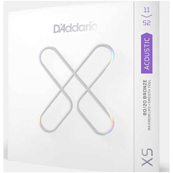 D'ADDARIO XSABR 1152 Custom Light Coated - Струны для акустической гитары 11-52 D'ADDARIO XSABR 1152 Custom Light Coated - Струны для акустической гитары 11-52