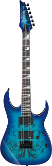 IBANEZ GRGR221PA-AQB - электрогитара, Superstrat, HH, цвет - голубой и чёрный