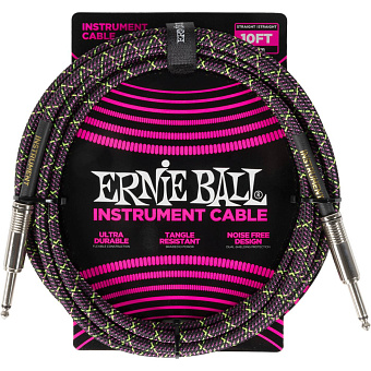 ERNIE BALL 6427, 3.05м - инструментальный кабель, 3,05м ERNIE BALL 6427, 3.05м - инструментальный кабель, 3,05м