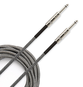 Planet Waves PW-BG-15BG шнур гитарный Custom jack-jack, нейлоновая оплётка, 4,57 м, чёрно-серый Planet Waves PW-BG-15BG шнур гитарный Custom jack-jack, нейлоновая оплётка, 4,57 м, чёрно-серый