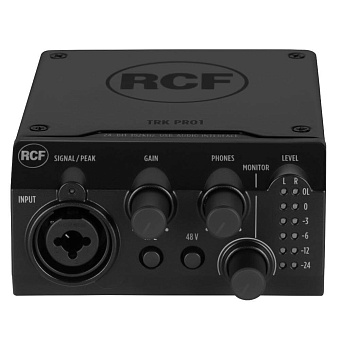 RCF TRK PRO1 - 1x2-х канальный USB-аудиоинтерфейс RCF TRK PRO1 - 1x2-х канальный USB-аудиоинтерфейс