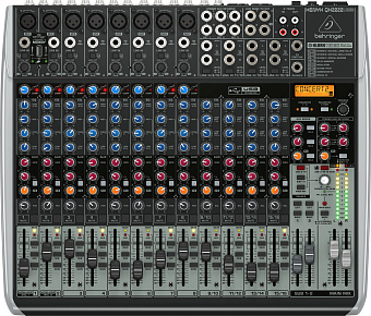BEHRINGER QX2222USB - микшерный пульт, 8 Mic/Line каналов, 4 стерео канала, 3 AUX-шины, 2 подгруппы BEHRINGER QX2222USB - микшерный пульт, 8 Mic/Line каналов, 4 стерео канала, 3 AUX-шины, 2 подгруппы