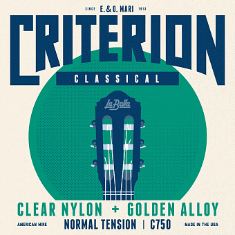 La Bella C750 Criterion - струны для классической гитары, чистый нейлон, нормальное натяжение La Bella C750 Criterion - струны для классической гитары, чистый нейлон, нормальное натяжение