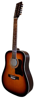 Caraya F64012-BS Акустическая 12-струнная гитара, санберст Caraya F64012-BS Акустическая 12-струнная гитара, санберст