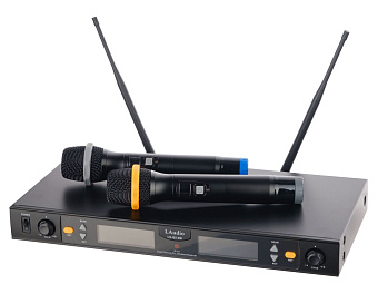 LAudio LS-Q2-2M Беспроводная микрофонная система, 2 ручных передатчика LAudio LS-Q2-2M Беспроводная микрофонная система, 2 ручных передатчика