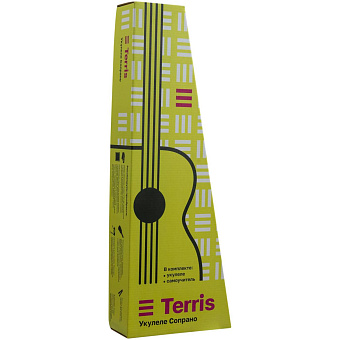TERRIS PLUS-70 FINGERPRINT - укулеле сопрано, рисунок отпечаток пальца, пластик TERRIS PLUS-70 FINGERPRINT - укулеле сопрано, рисунок отпечаток пальца, пластик