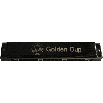 GOLDEN CUP JH024-5B - губная гармоника тремоло, серебристая GOLDEN CUP JH024-5B - губная гармоника тремоло, серебристая