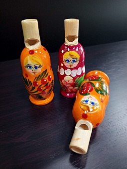 Свистулька матрешка, дерево Свистулька матрешка, дерево
