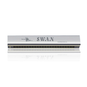 Swan SW24H-1 Senior Performance - губная гармошка тремоло, цвет серебро